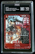 TAG 10 One Piece OP01-021 UC - Franky - EN - Foil - Film Red Edition