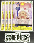 4x One Piece OP14-103 C Gloriosa (Grandma Nyon) - ENG - Regular - Playset - NM/M