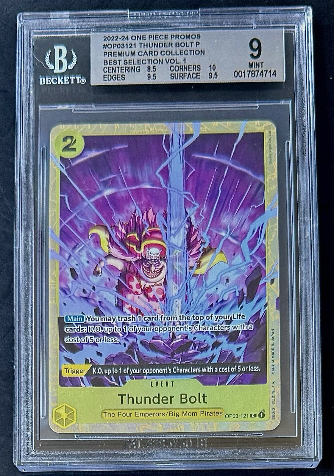 BGS 9 One Piece OP03-121 C - Thunder Bolt - EN - Foil - Best Selection Vol.1