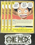 4x One Piece OP13-116 UC The One Who is.. - ENG - Regular - Playset - TCG - NM/M