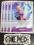 4x One Piece OP15-059 C - Amazon - EN - Regular - Play Set - TCG - NM/M