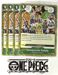 4x One Piece OP04-036 C Donquixote Family - Flag Foil - English - Playset - NM/M