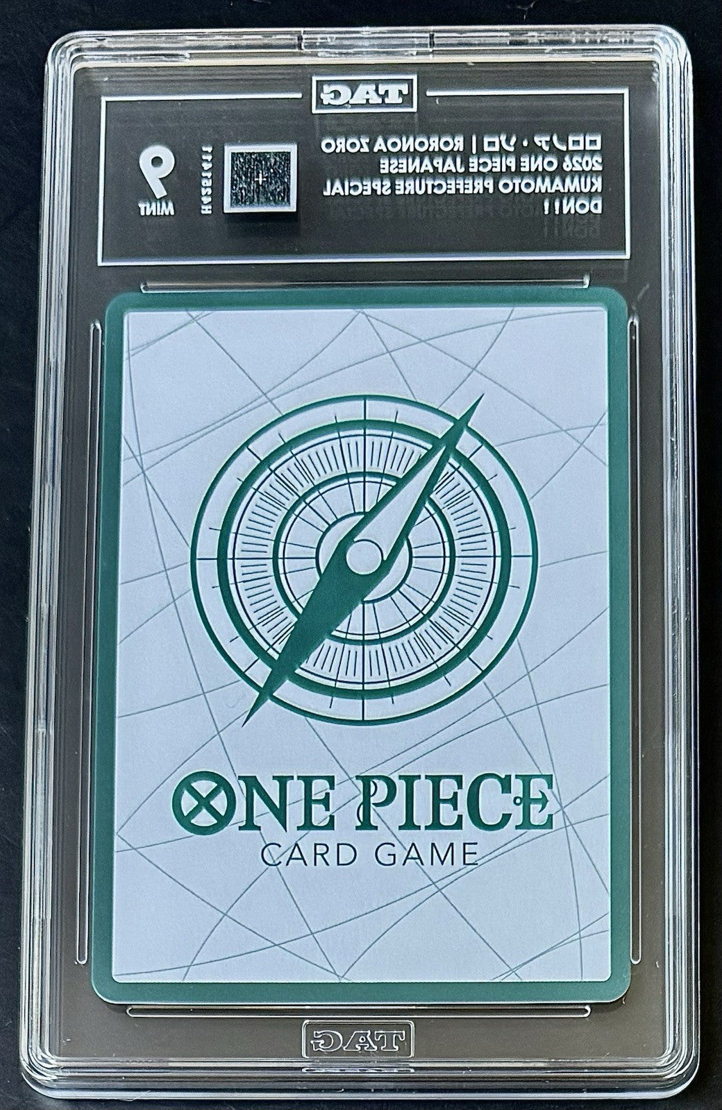 TAG 9 One Piece Don Card - Roronoa Zoro - JP - Kumamoto Prefecture Special Don!!