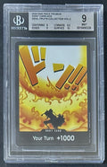 BGS 9 One Piece DF02 Don Card Ace Alt Art - English - Foil - Graded