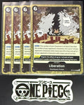 4x One Piece OP10-098 R Liberation - English - Foil - Playset - TCG - NM/M