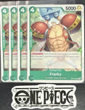 4x One Piece OP10-034 C Franky - ENG - Regular - Playset - TCG - NM/M