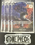 4x One Piece EB04-048 SR - Rob Lucci - EN - Foil - Play Set - TCG - NM/M