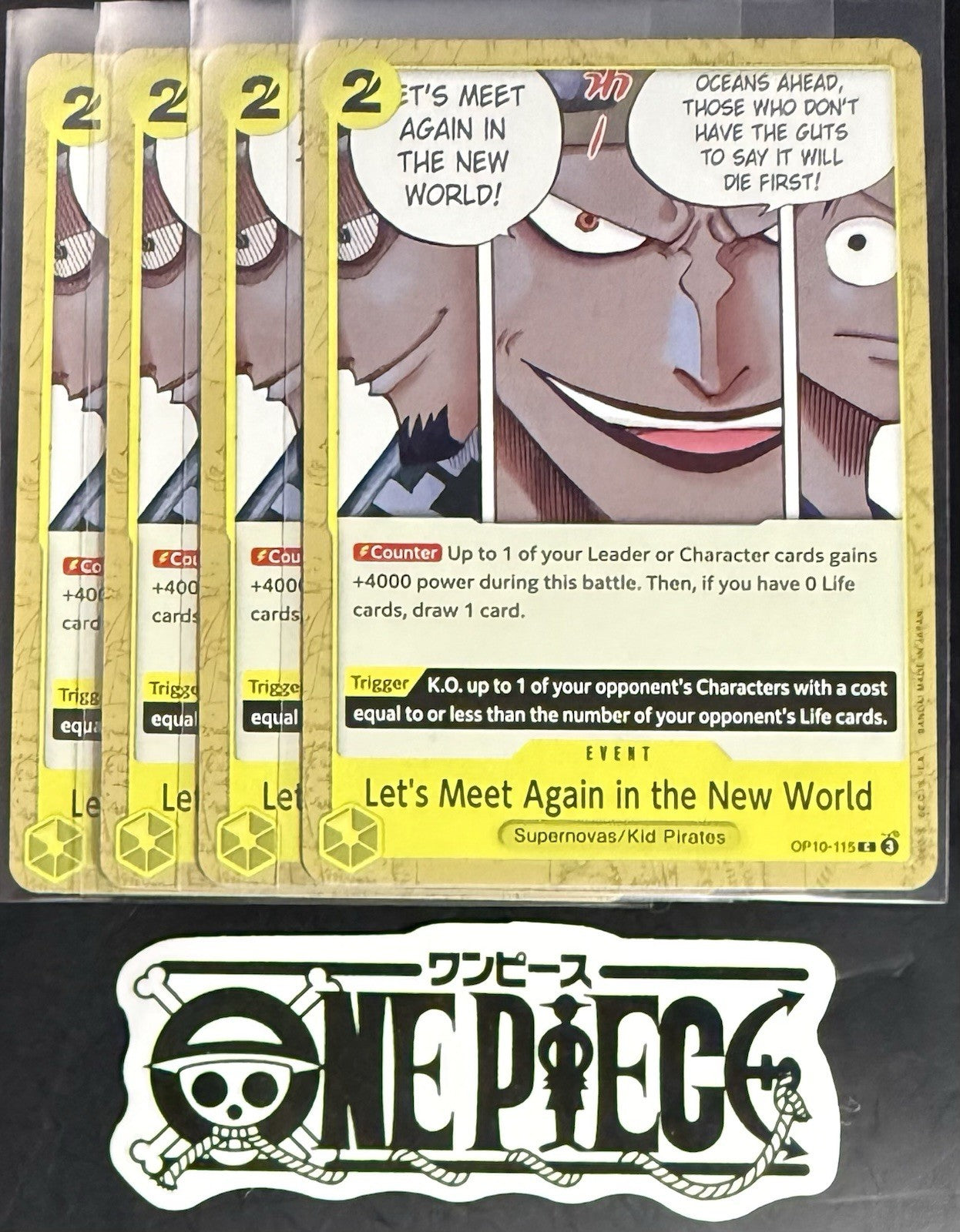4x One Piece OP10-115 C Let's Meet... - ENG - Regular - Playset - TCG - NM/M