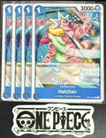 4x One Piece OP14-051 C Hatchan - ENG - Regular - Playset - NM/M