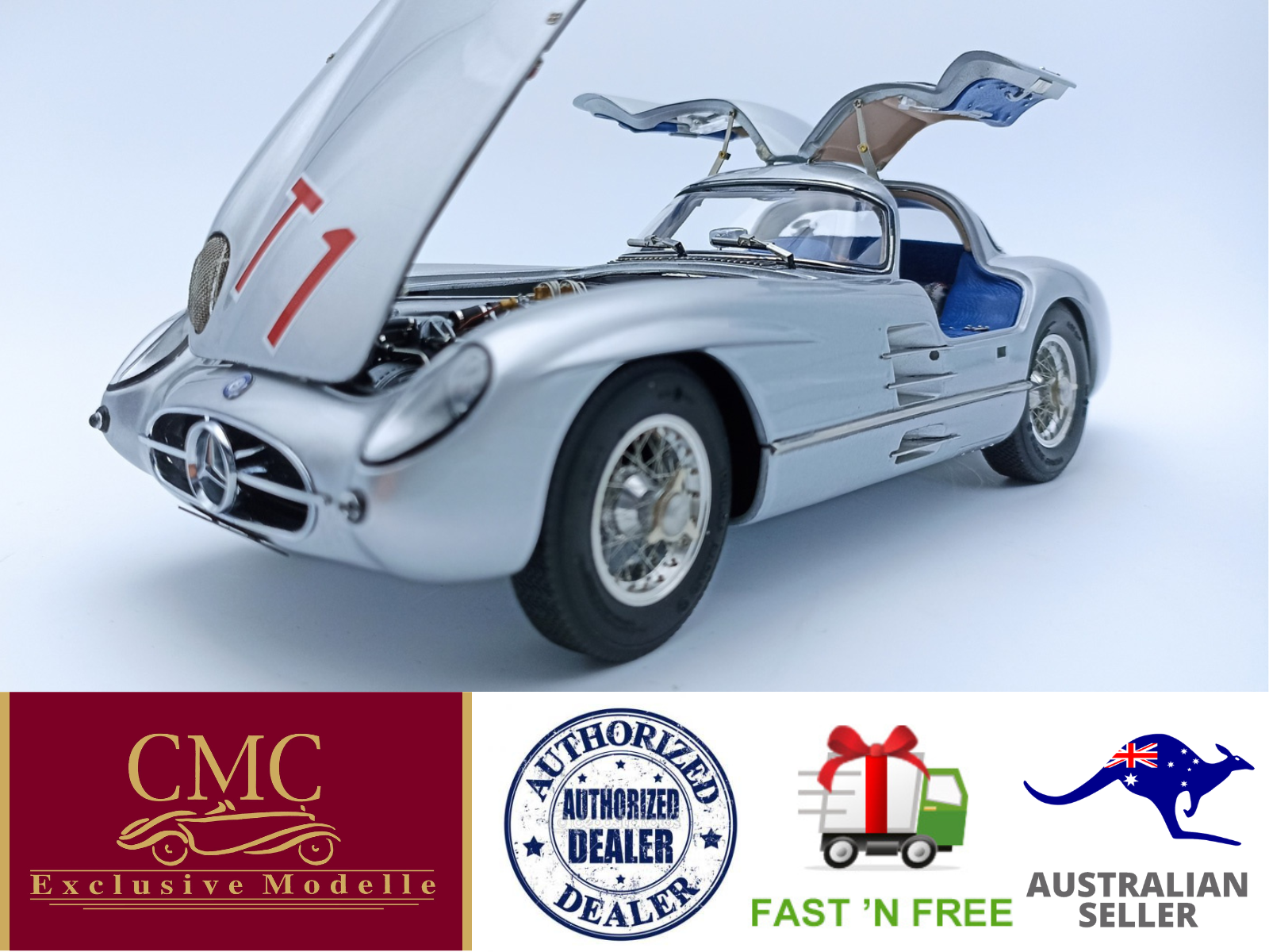 CMC M-245 Mercedes-Benz 300SL Coupe, RAC Tourist 1955, 1:18. LE 1,000