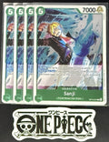 4x One Piece OP13-027 R Sanji - ENG - Foil - Playset - TCG - NM/M