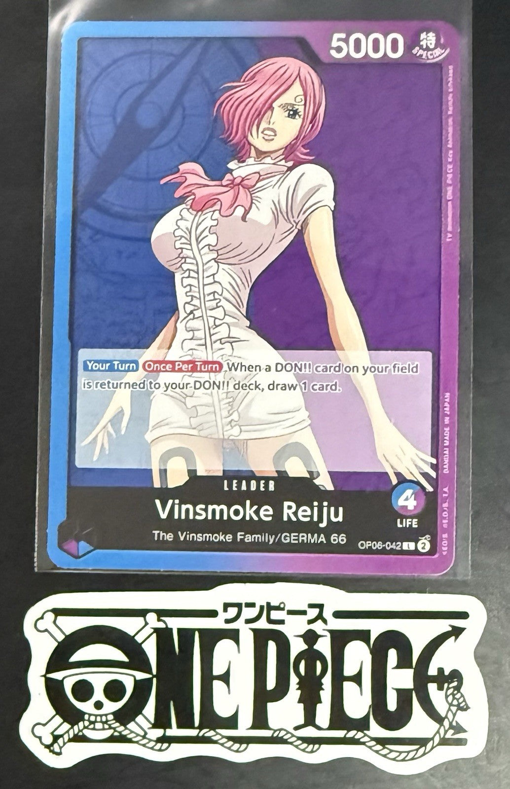 One Piece OP06-042 L - Vinsmoke Reiju - ENG - Regular - TCG - NM/M