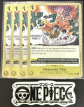 4x One Piece OP04-117 R - Heavenly Fire - EN - Foil - Play Set - NM/M