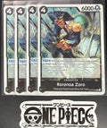 4x One Piece OP10-095 R Roronoa Zoro - English -Foil - Playset - TCG - NM/M
