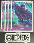 4 x One Piece OP12-064 C Vergo - ENG - Regular - Playset - NM/M