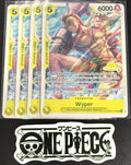 4x One Piece OP15-114 SR - Wyper - EN - Regular - Play Set - SD01 - NM/M