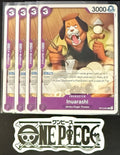 4x One Piece OP13-061 C Inuarashi - ENG - Regular - Playset - TCG - NM/M