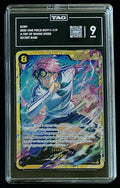 TAG 9 One Piece OP11-119 SEC Koby - Secret Rare - ENG - Foil - Graded