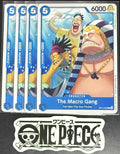 4x One Piece OP14-055 C The Macro Gang - ENG - Regular - Playset - NM/M