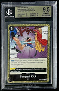 BGS 9.5 One Piece OP07-096 R Tempest Kick - English - 500 Years in the Future