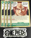 4x One Piece OP17-036 UC - Withdraw Now.. - EN - Regular - Play Set - TCG - NM/M