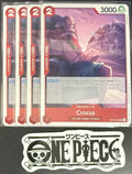 4 x One Piece OP12-003 UC Crocus - ENG - Regular - Playset - NM/M