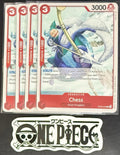 4x One Piece OP08-005 C Chess - ENG - Regular - Play Set - TCG - NM/M