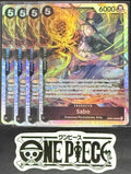 4x One Piece OP04-083 SR - Sabo - EN - Foil - TCG - Play Set - NM/M