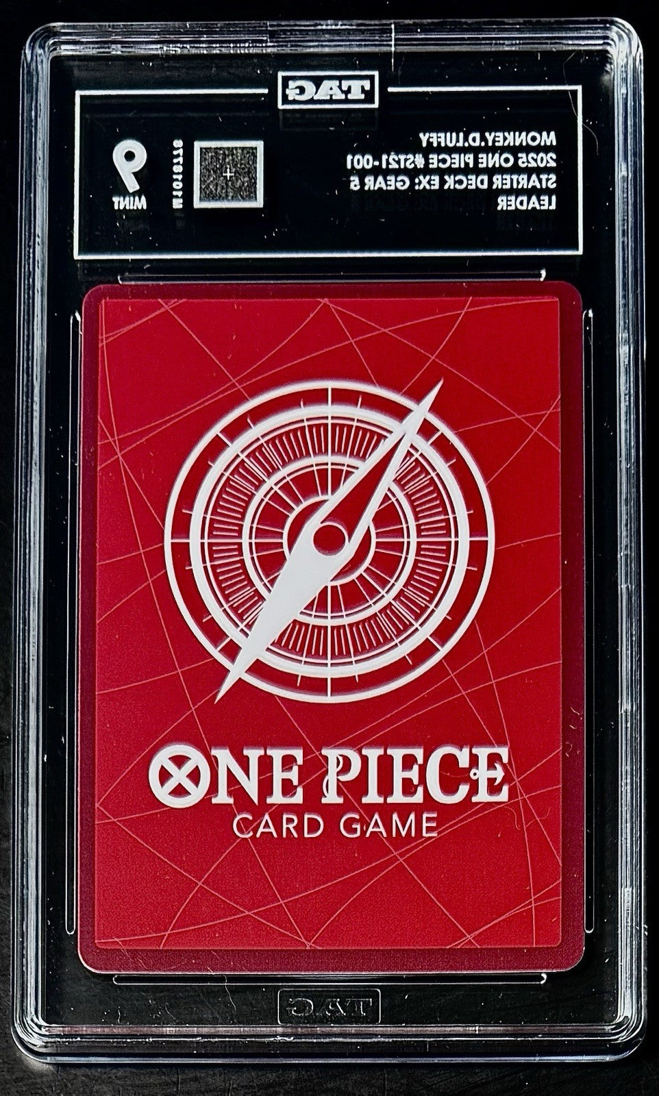 TAG 9 One Piece ST21-001 L Monkey.D.Luffy - EN - Foil - EX GEAR5 - Graded