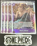 4x One Piece OP08-074 SR - Black Maria - EN - Foil - Play Set - TCG - NM/M