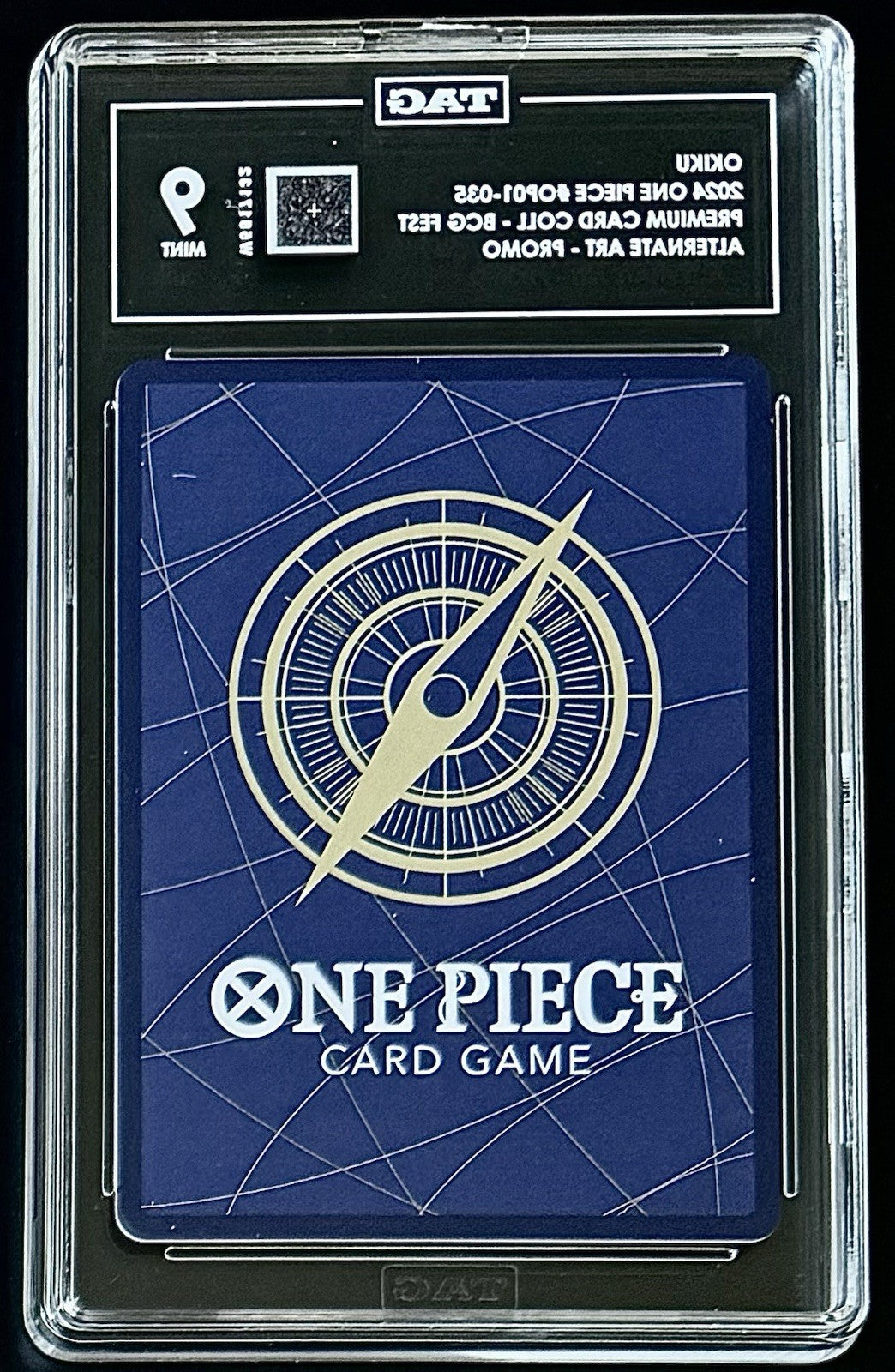 TAG 9 One Piece OP01-035 R Okiku - ENG - Foil - 23-24 Collection - Graded