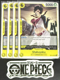 4x One Piece OP14-107 UC Shakuyaku - ENG - Regular - Playset - NM/M