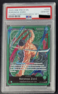 PSA 10 One Piece OP12-020 L - Roronoa Zoro - EN - Foil - Learn Together - Graded