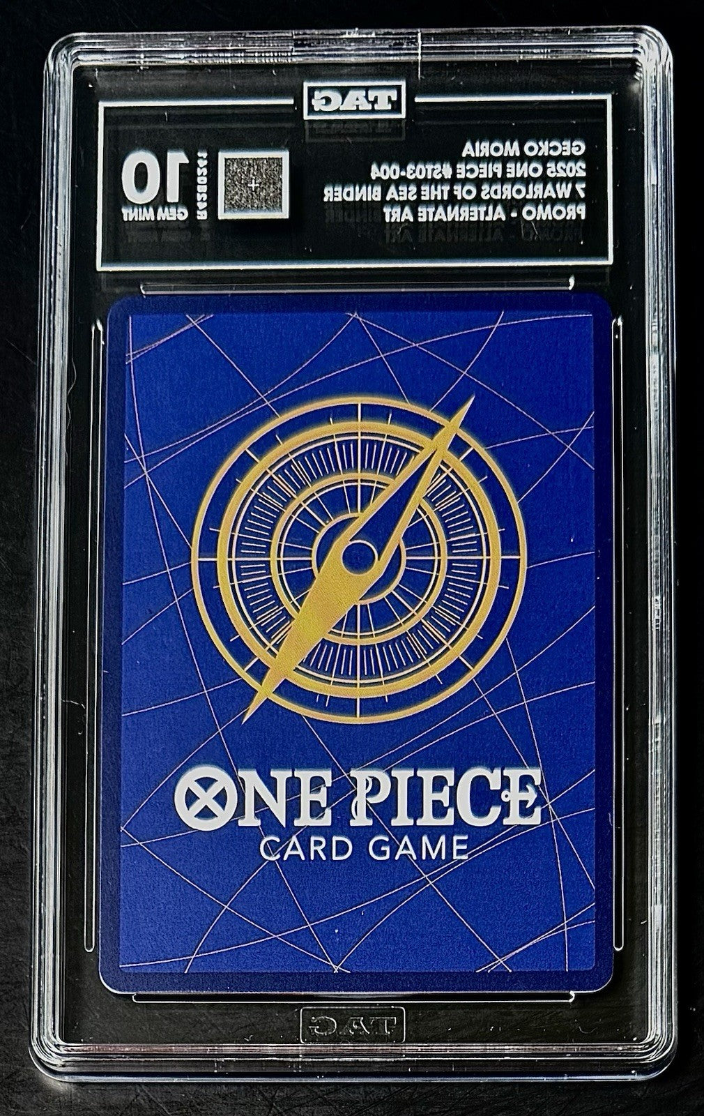 TAG 10 One Piece ST03-004 C Gecko Moria Alt Art - EN - Foil - Binder Set -Graded