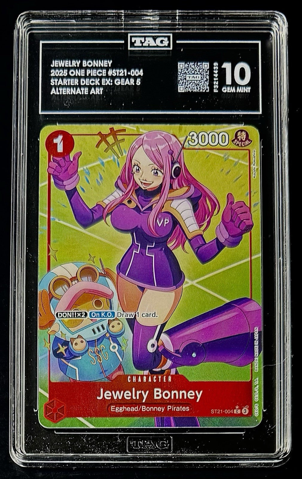 TAG 10 One Piece ST21-004 C* - Jewelry Bonney - Alt Art - EN - Foil - EX Gear 5