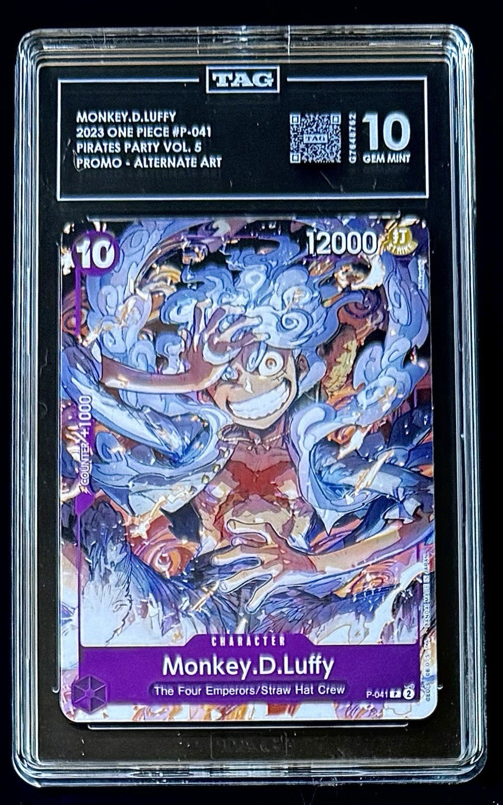 TAG 10 One Piece P-041 P - Monkey.D.Luffy - EN - Regular - Pirates Party Promo