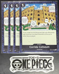 4 x One Piece OP04-096 C Corrida Coliseum- English - PRB02 Foil - Playset - NM/M