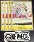 4x One Piece OP15-115 C - Impact Dial - EN - Regular - Play Set - TCG - NM/M