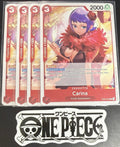 4 x One Piece EB03-004 C - Carina - EN - Regular - Play Set - TCG - NM/M