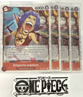 4x One Piece OP06-003 UC Emporio.Ivankov - Flag Foil - English - Playset - NM/M