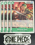 4x One Piece ST12-008 C Roronoa Zoro - EN - Regular - Playset -TCG - LD01 - NM/M