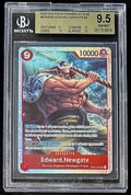 BGS 9.5 One Piece OP02-004 SR Edward.Newgate - English - Paramount War - Graded