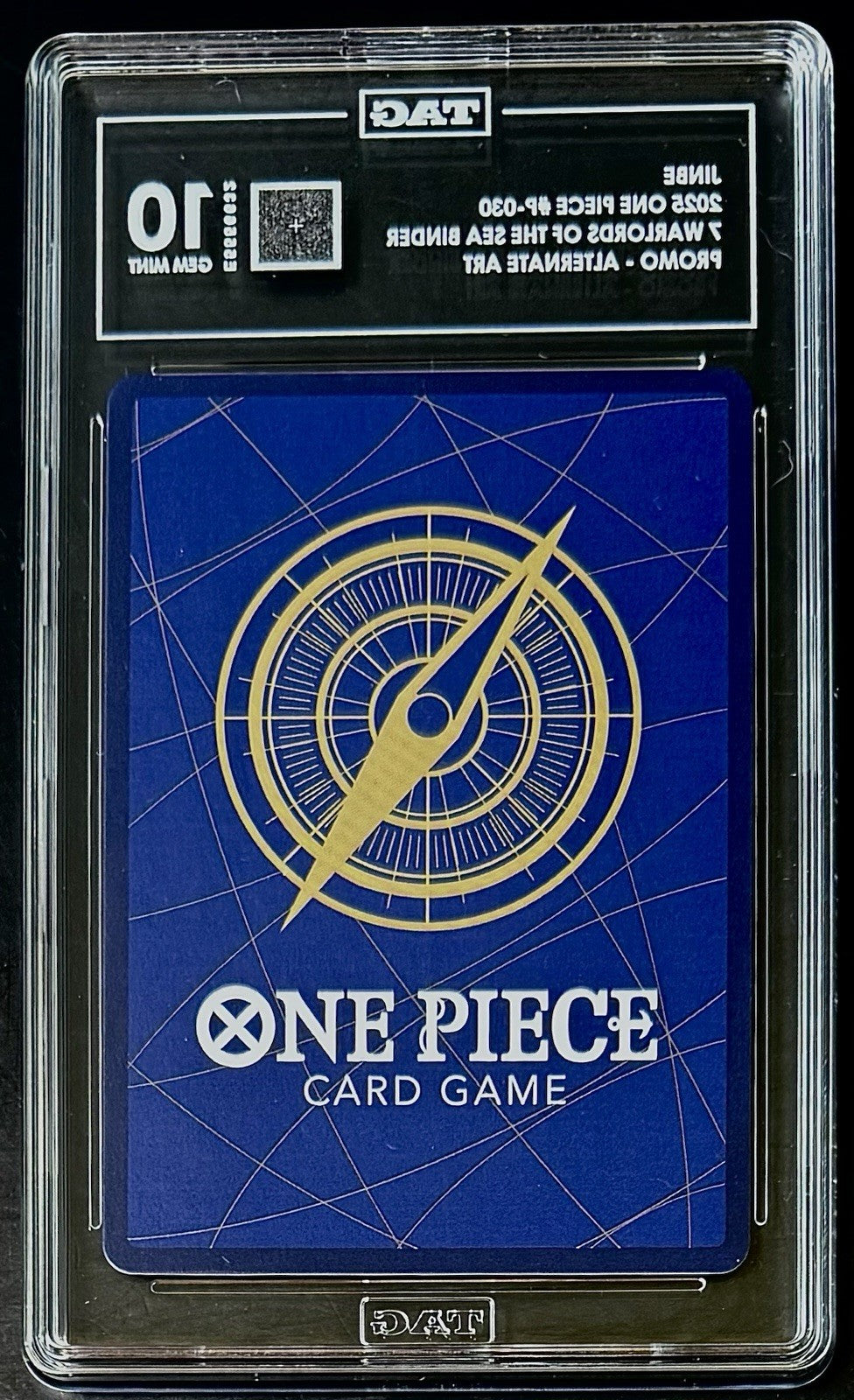 TAG 10 One Piece P-030 P Jinbe - Alt Art - EN - Foil - Binder Set - Graded