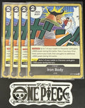 4x One Piece OP07-095 C Iron Body - English - Regular - Play Set - NM/M