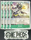 4x One Piece OP13-034 C Brook - ENG - Regular - Playset - TCG - NM/M