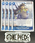 4x One Piece OP11-048 R Capone"Gang"Bege - English - Foil - Playset - TCG - NM/M