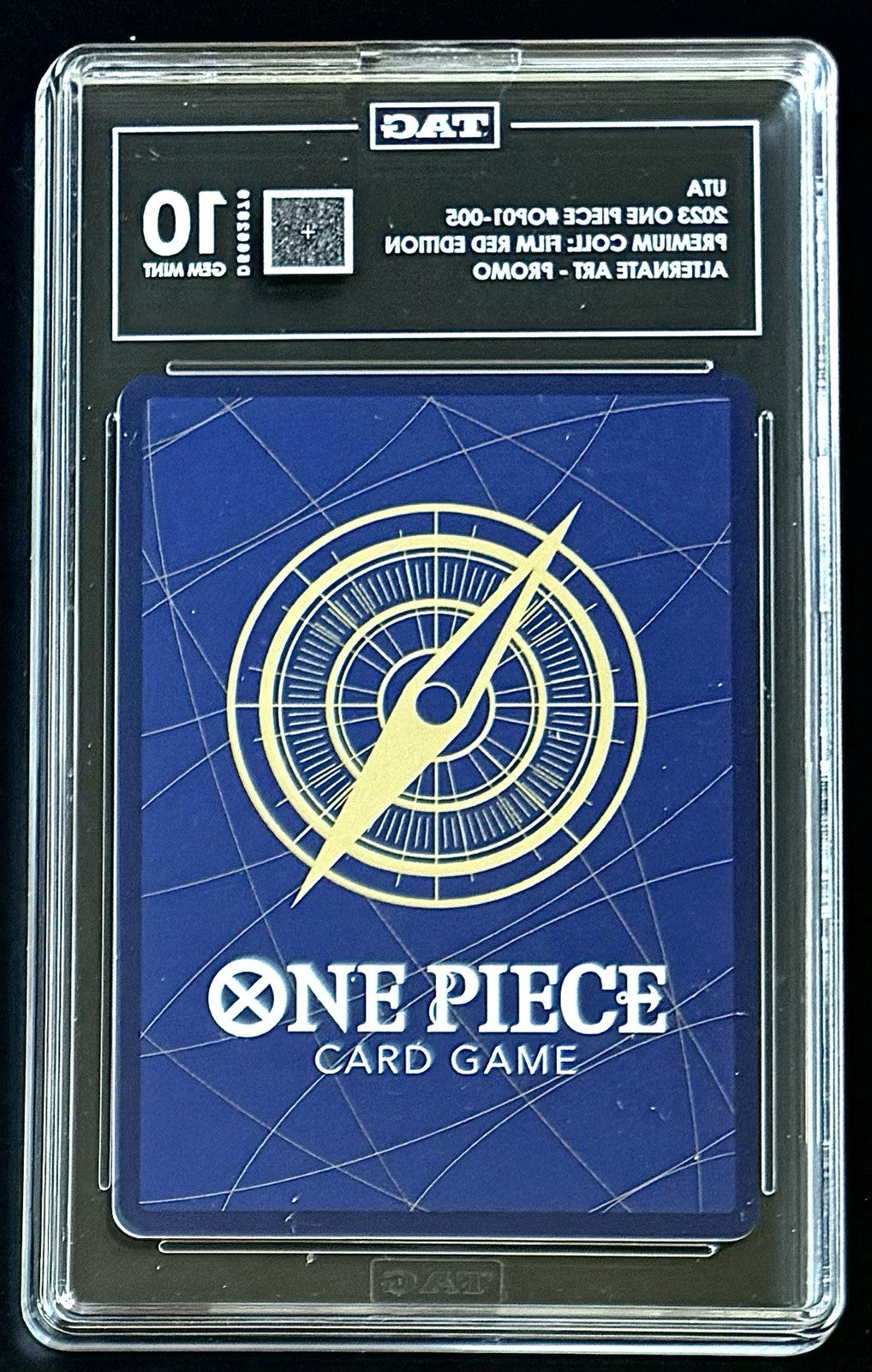 TAG 10 One Piece OP01-005 R Uta - ENG - Foil - Film Red - Graded