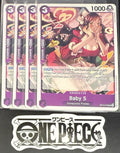 4x One Piece OP10-076 UC Baby 5 - ENG - Regular - Playset - TCG - NM/M