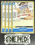 4x One Piece OP03-056 UC Sanji's Pilaf - ENG - Regular - Playset - TCG - NM/M