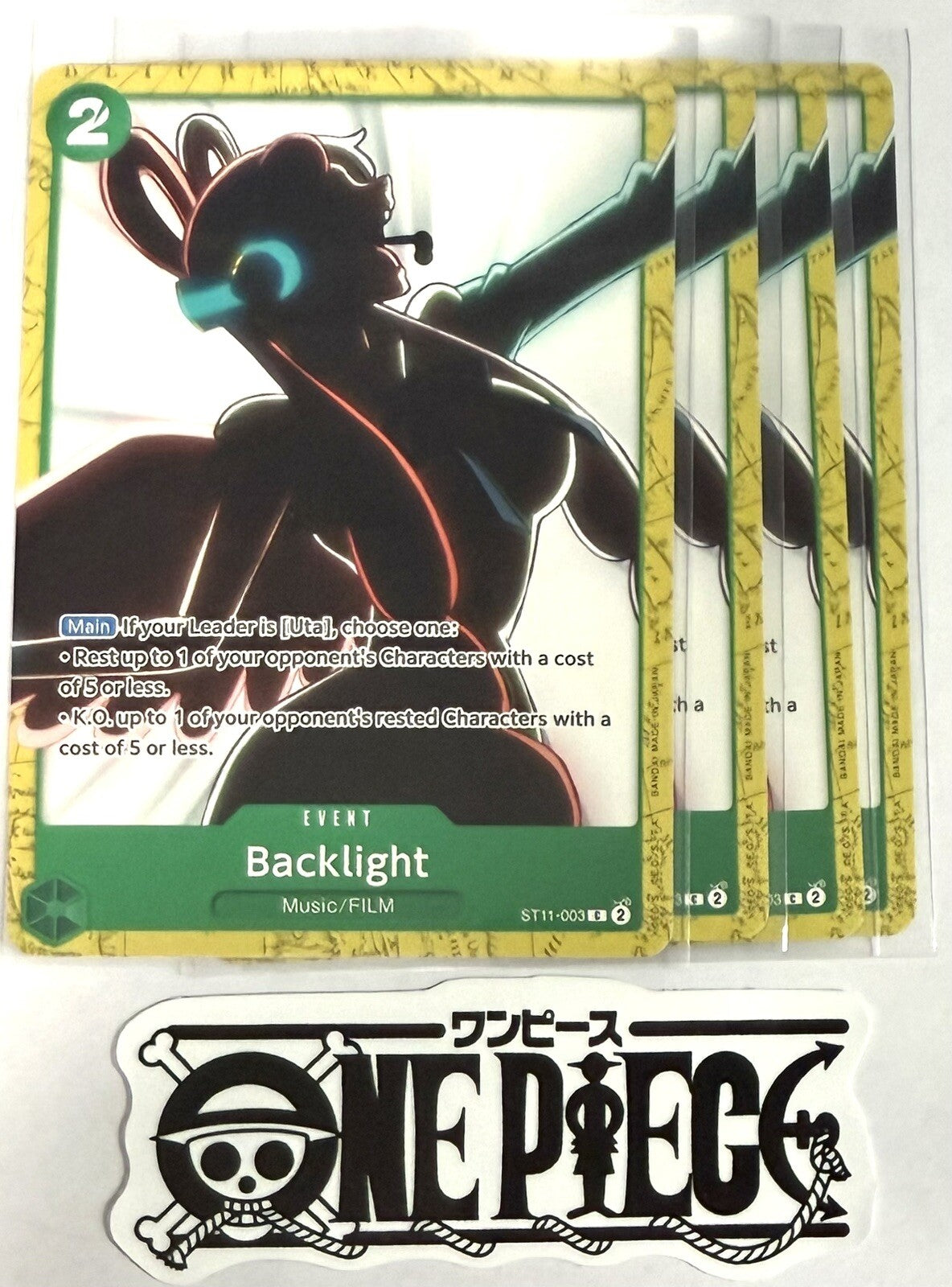 4x One Piece ST11-003 C Backlight - English - Regular - Playset - TCG - NM/M